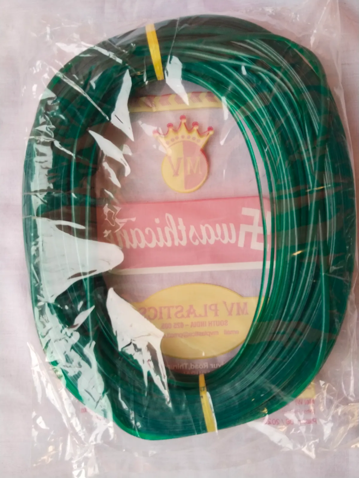 Deluxe | Dark Green Premium Handmade Plastic Weaving Wire Roll for Wire Bag Making | Strong, Flexible & Durable Craft Wire | DIY Handbag, Basket & Home Décor Weaving Material |