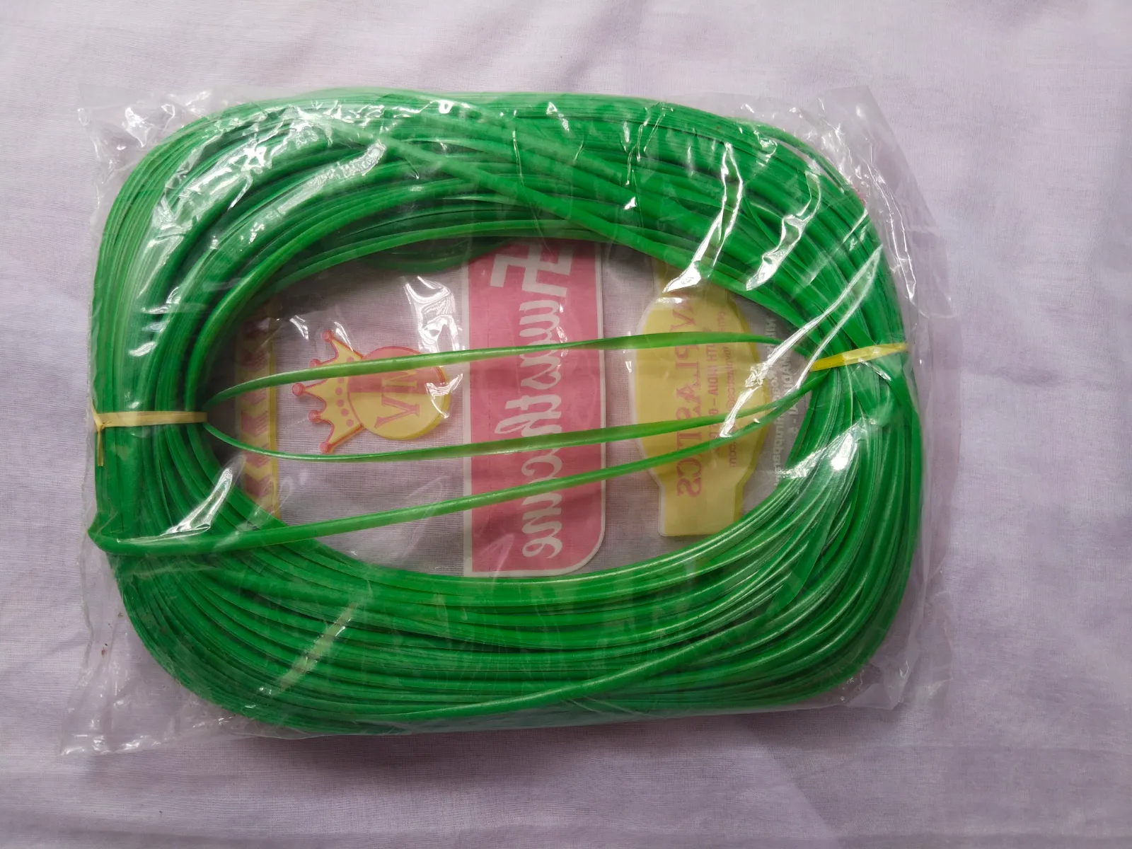 Deluxe |Light Green Premium Handmade Plastic Wire Roll for Wire Bag Making | Flexible Nylon Weaving Wire | Strong Craft Wire for Handmade Bags, Baskets & DIY Crafts |