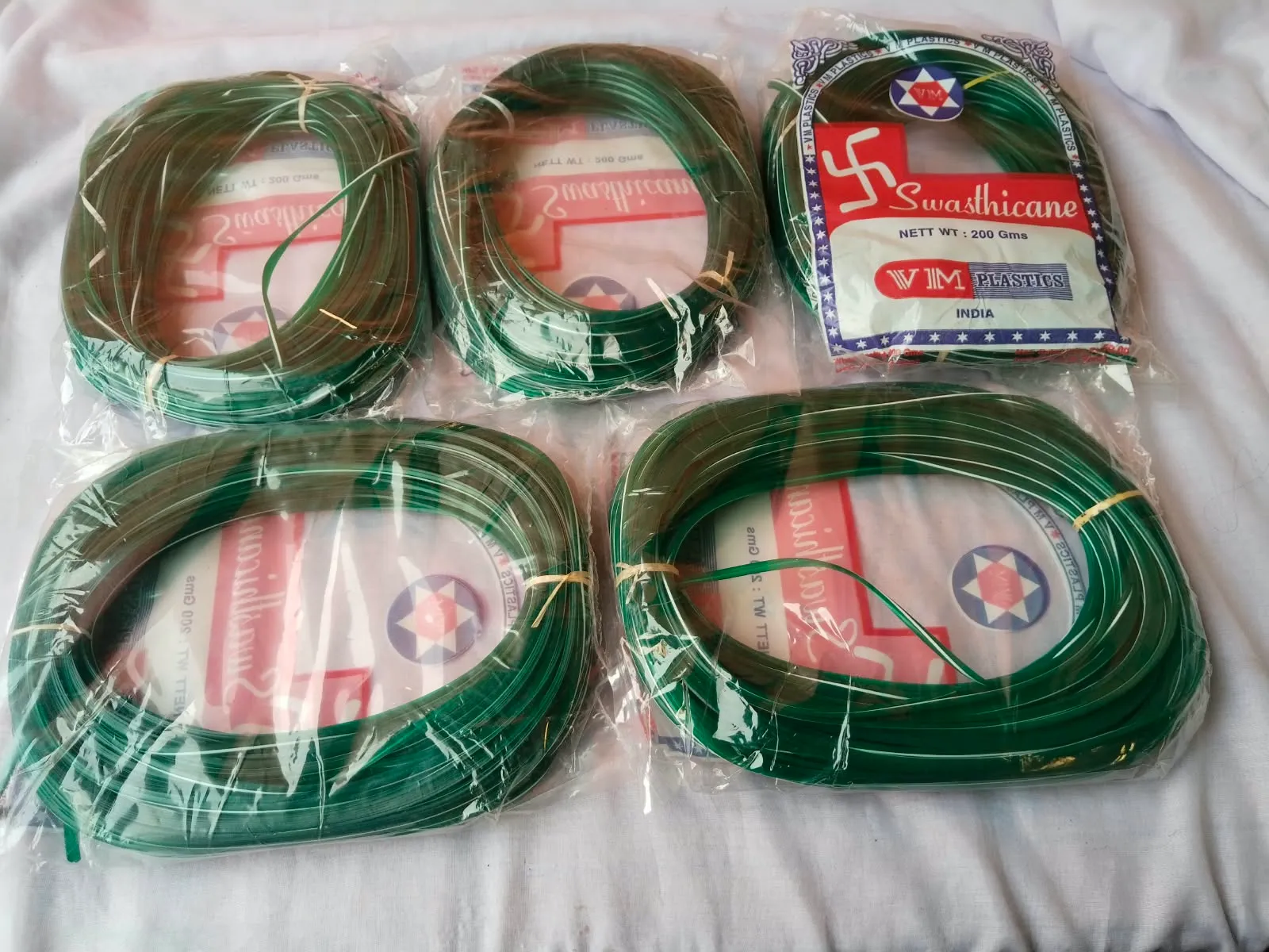 Disco  dark green colour pack of 5 premium quality wire for making basket