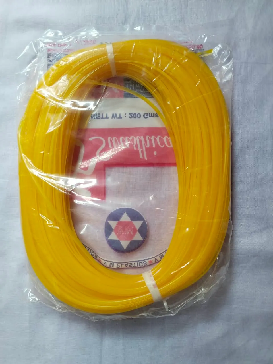 1kg glass wire yellow colour pack of 5 premium quality for making wire basket 2