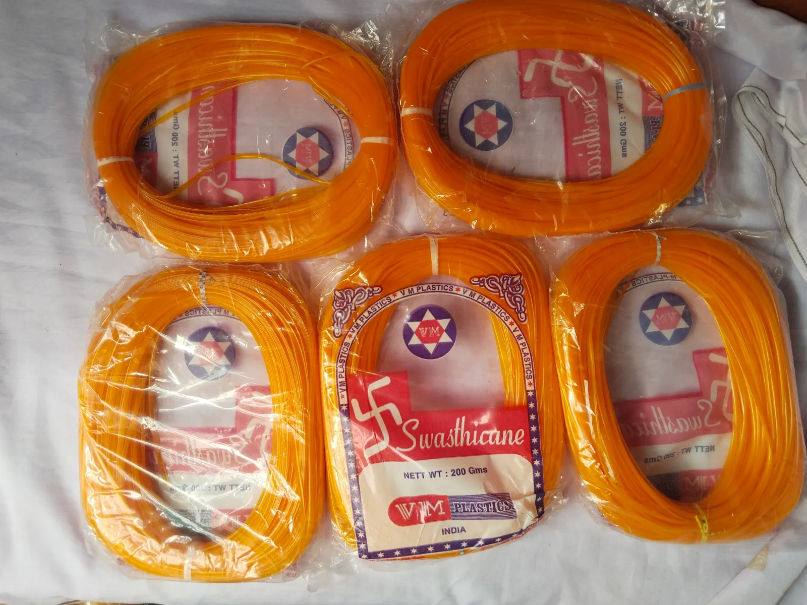 Glass light orange premium quality pack of 1 2