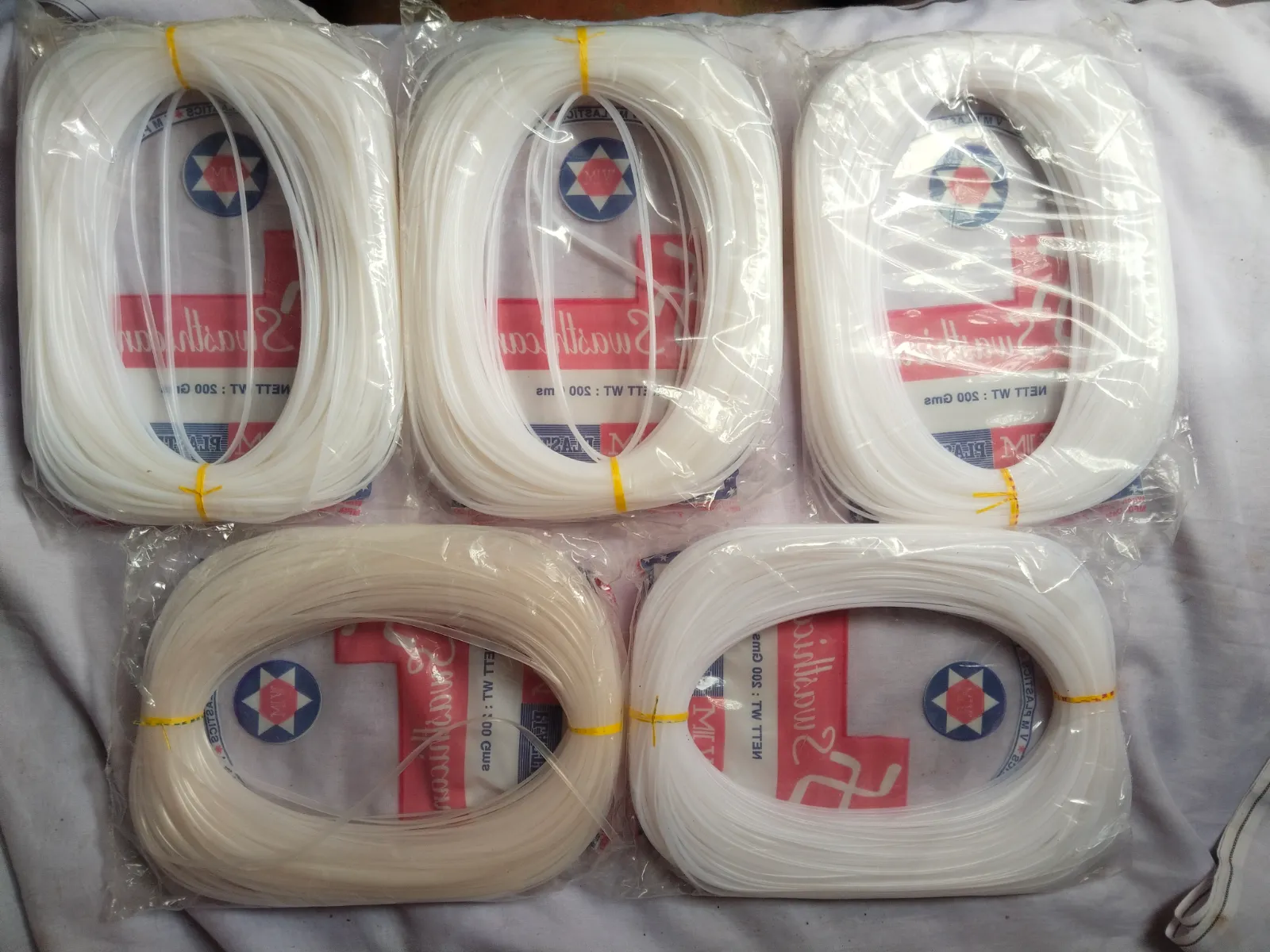 Glass 1kg glass wire white colour pack of 5
