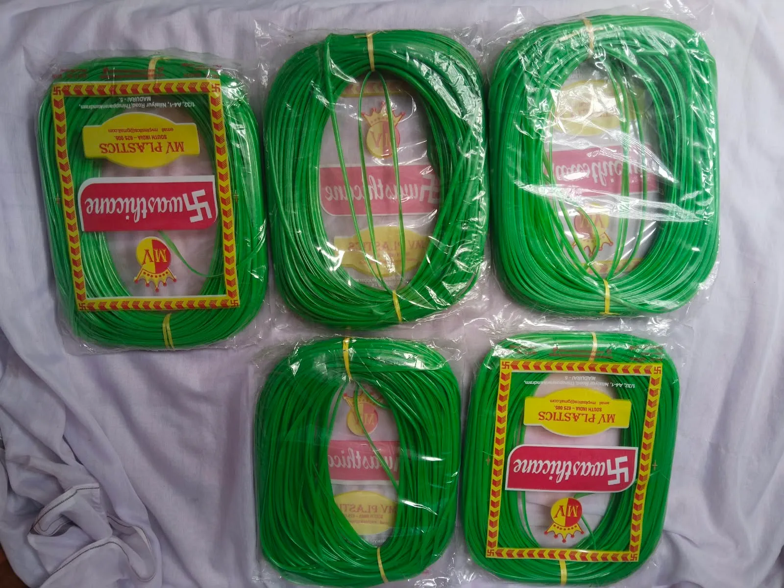 1kg light green pack of 5 deluxe wire premium quality for basket making