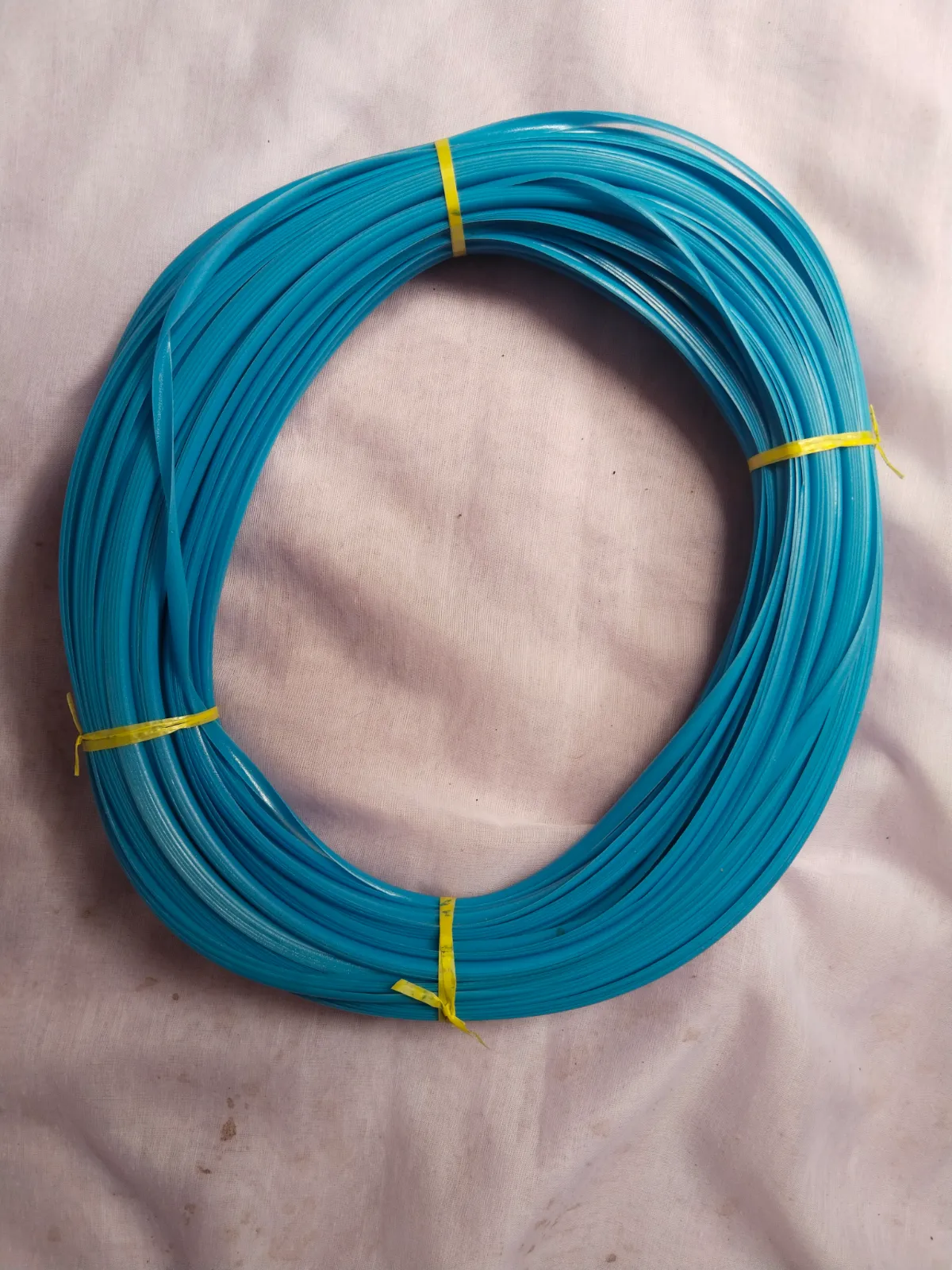 Deluxe|Normal  blue Premium Handmade Plastic Weaving Wire Roll for Wire Bag Making | Strong, Flexible & Durable Craft Wire | DIY Handbag, Basket & Home Décor Weaving Material |