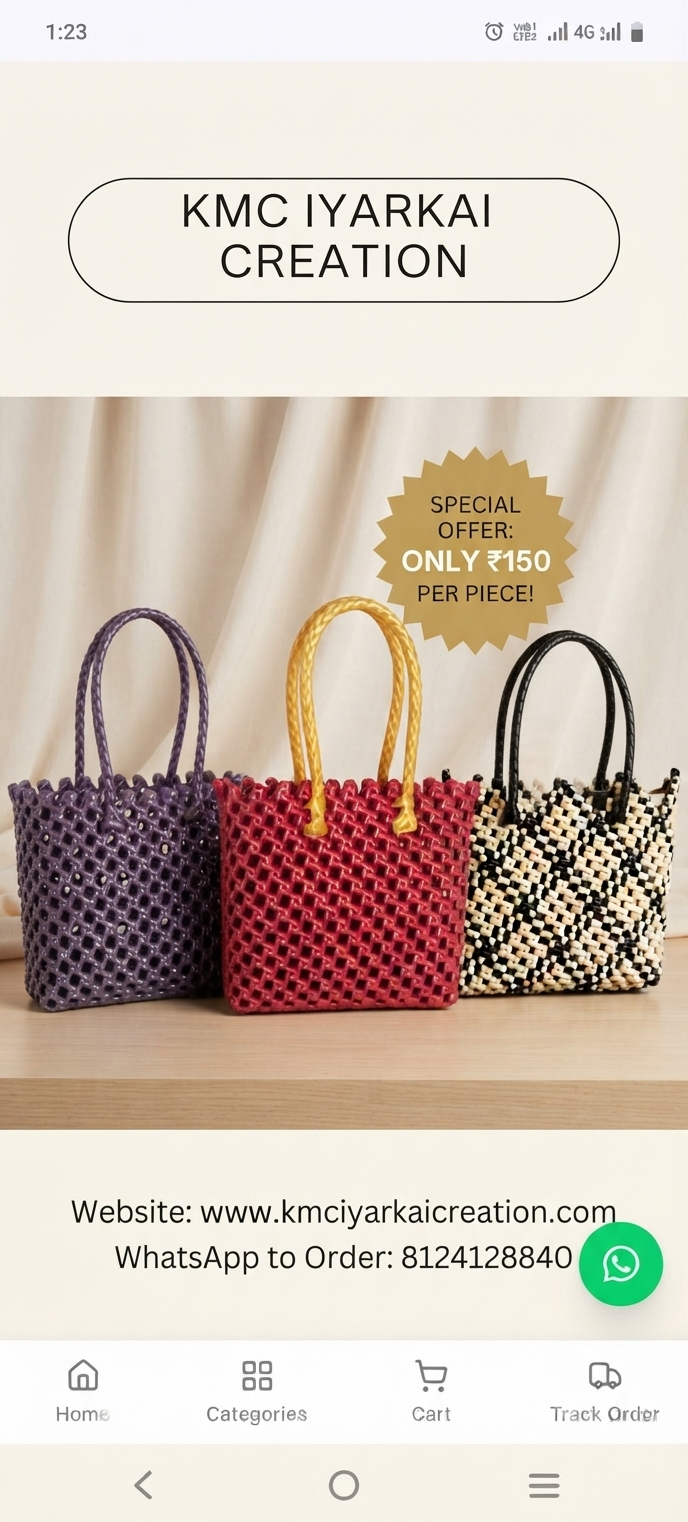 Deluxe Red colour cross small basket 14 cm x 10 cm 3