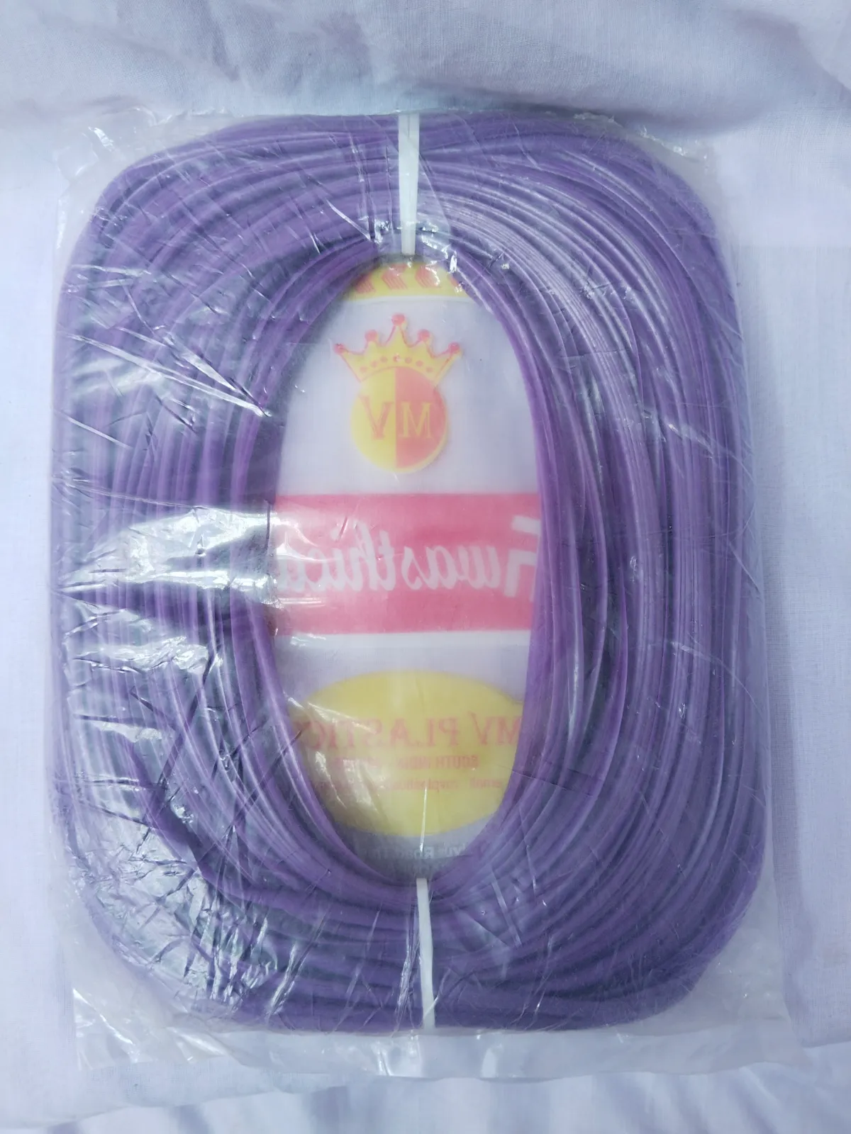 Deluxe |Violet colour Premium Handmade Plastic Weaving Wire Roll for Wire Bag Making | Strong, Flexible & Durable Craft Wire | DIY Handbag, Basket & Home Décor Weaving Material | Lav