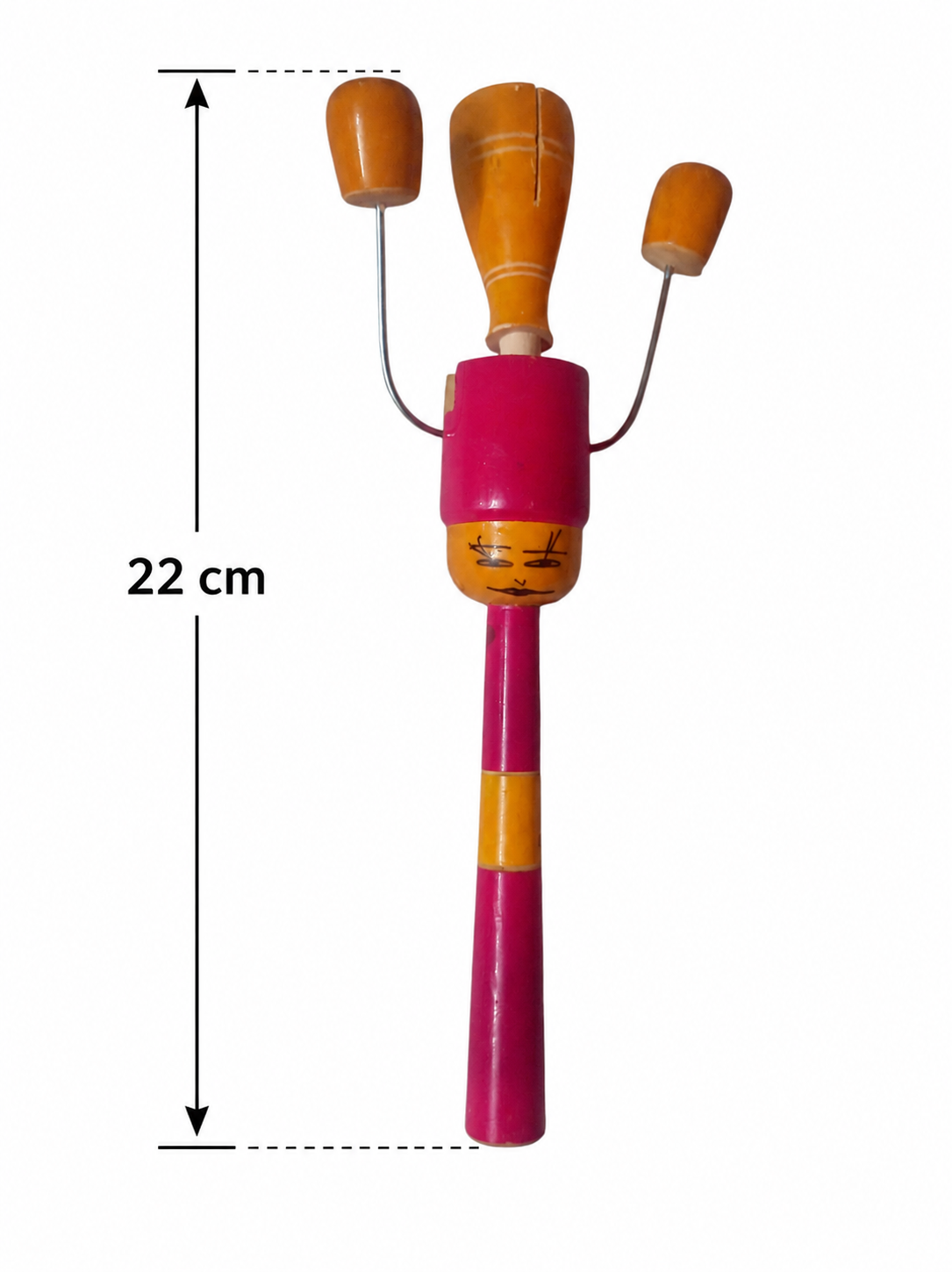 Traditional Handmade Wooden Kilukku Toy for Kids | Wooden Rattle Sound Toy | Pure Wood Children’s Toy 3