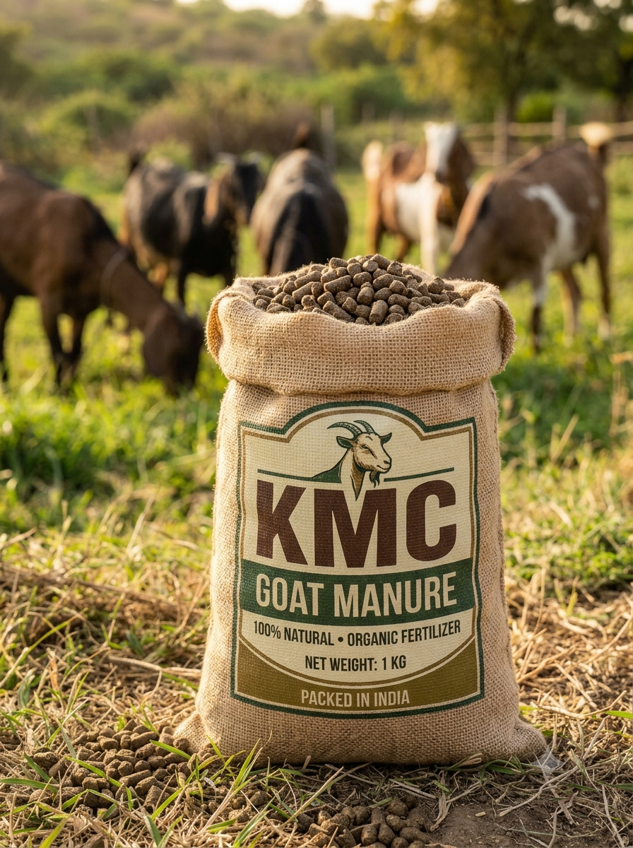 KMC Goat Manure Pellets 1kg – Nutrient-Rich Organic Fertilizer for Plants