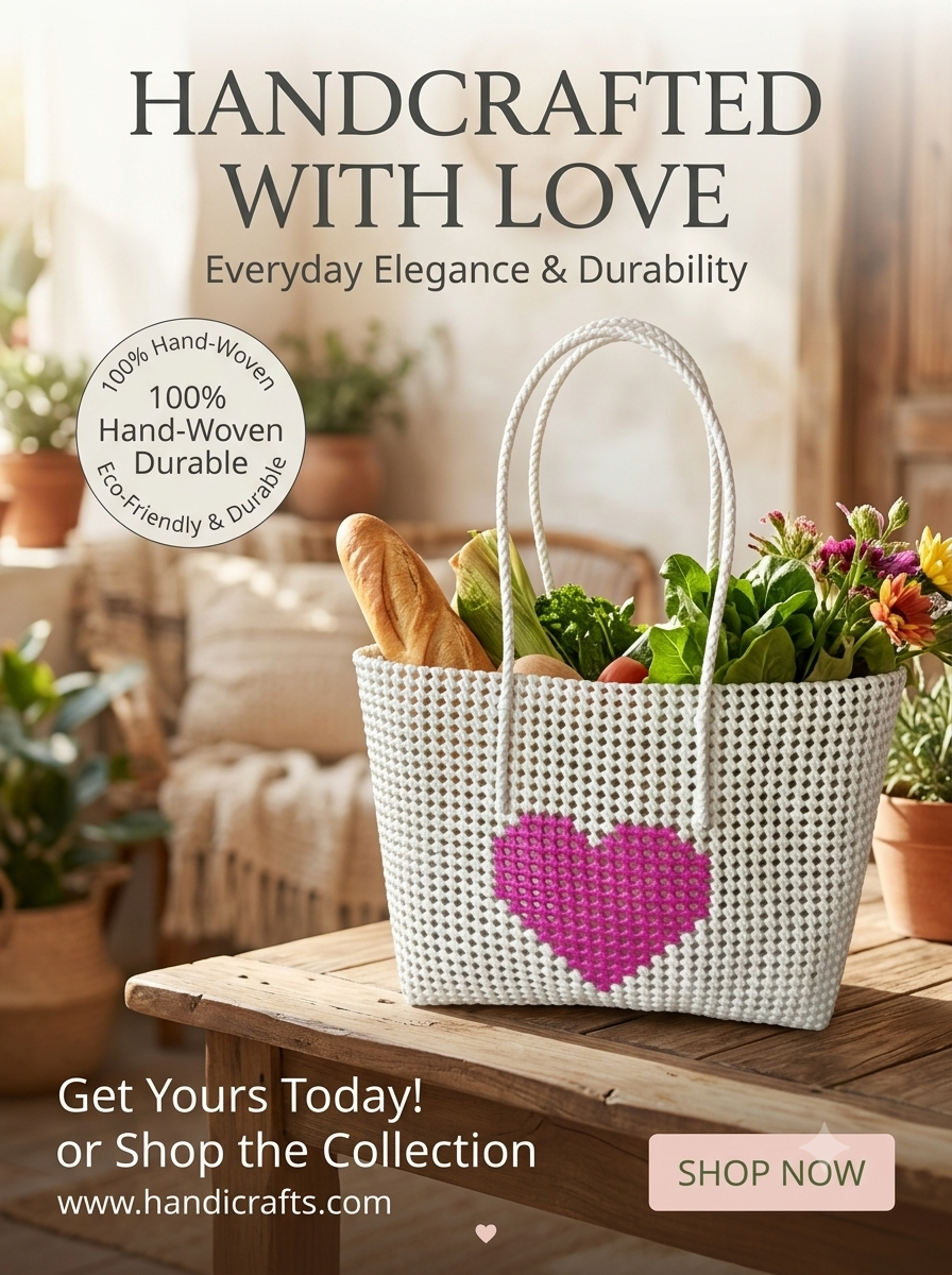 Deluxe White red heart 38 cm x 31 cm premium quality basket